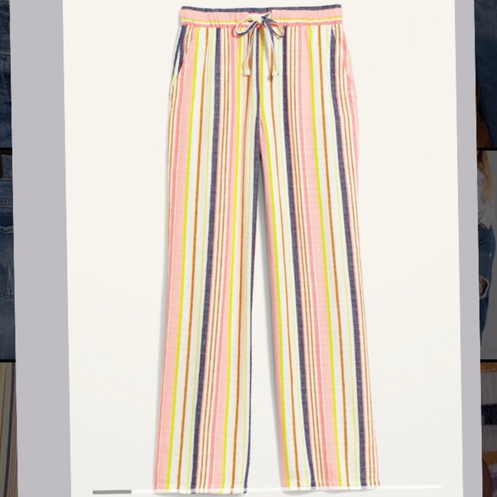 Old Navy Stripped Linen Pants